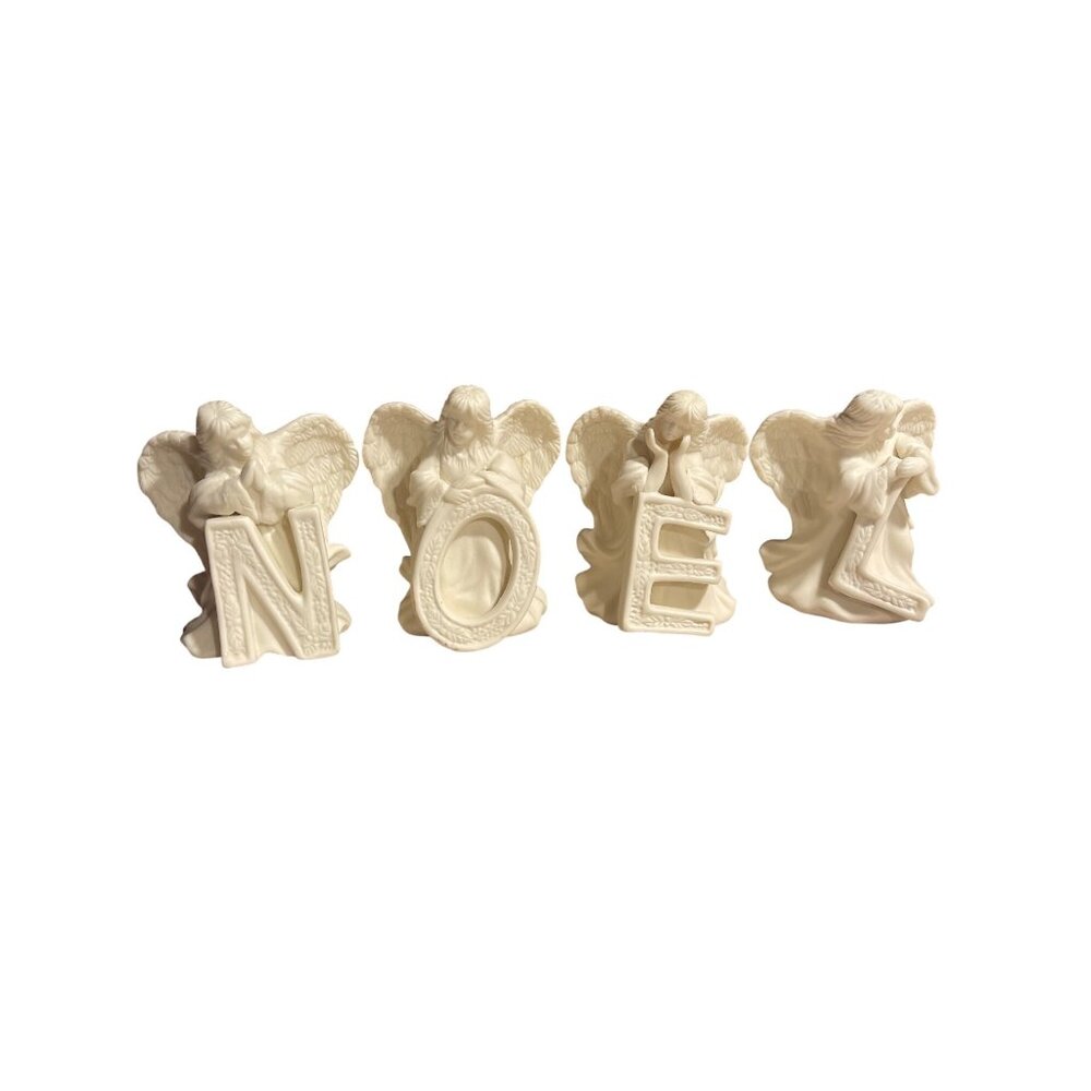 4-Piece Noel Angels Holiday Collection Figurines By World Bazaars